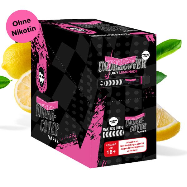 Undercover Vapes 0mg 12er Pack Juicy Lemonade