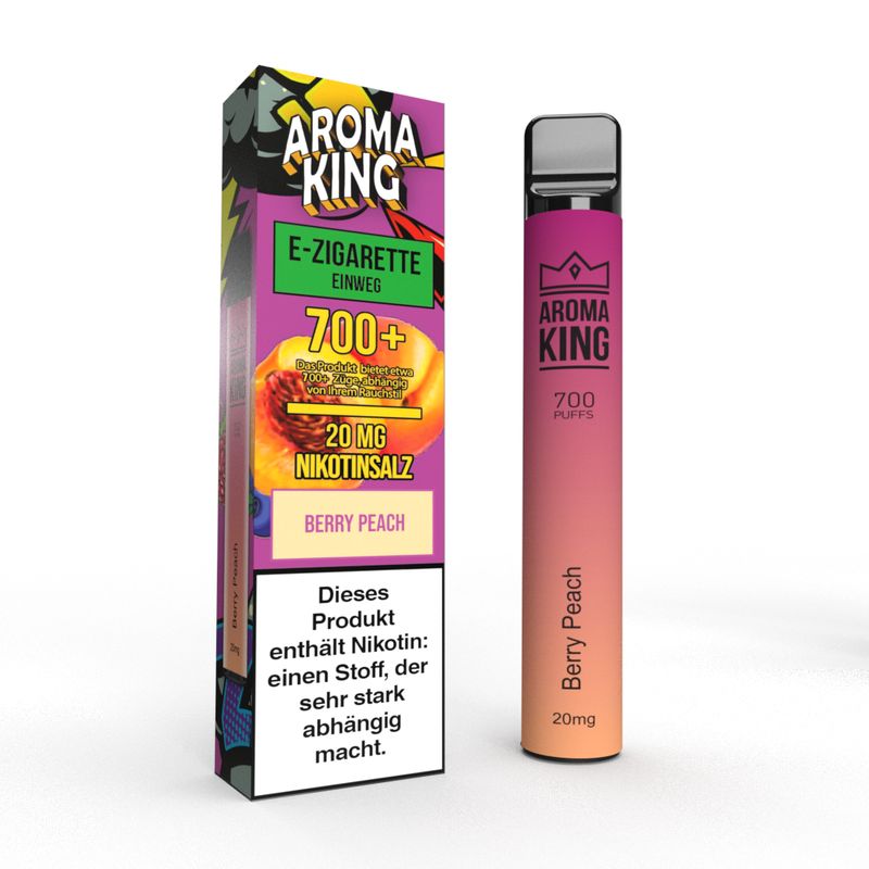 Aroma King Berry Peach 20mg Einweg E-Shisha Einweg E-Zigarette