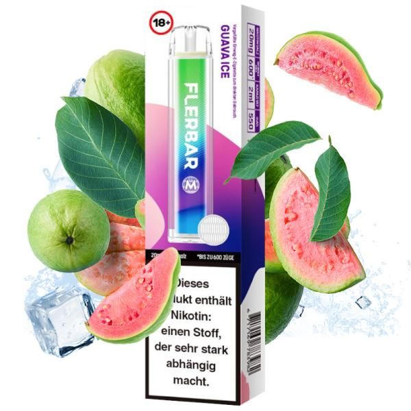 Flerbar Guava Ice 20mg Einweg Vape Einweg E-Zigarette