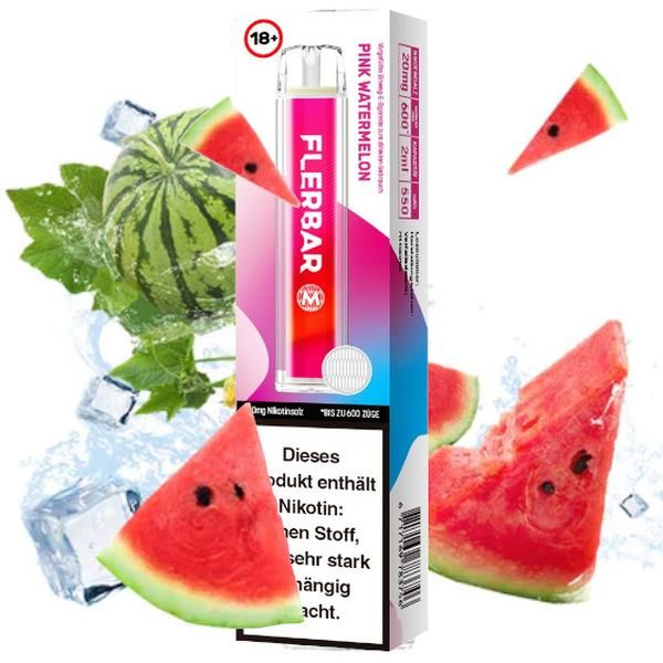 Flerbar Pink Watermelon 20mg Einweg Vape Einweg E-Zigarette