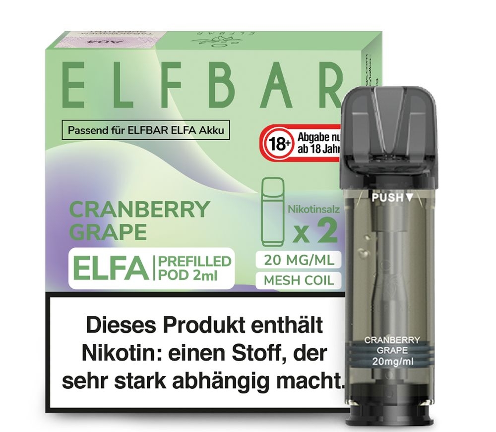 Elfa Pods von Elfbar - alle Sorten - Mit Nikotin