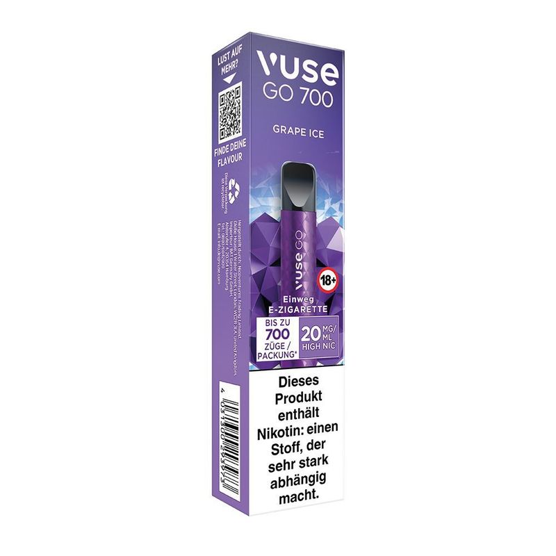 Vuse GO 700 Grape Ice 20mg Einweg Vape Einweg E-Zigarette