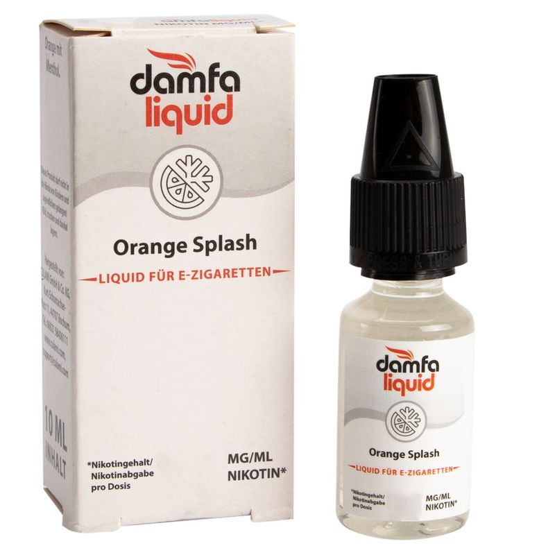 Liquid Orange Splash Damfaliquid nikotinfrei gebrauchsfertiges Liquid