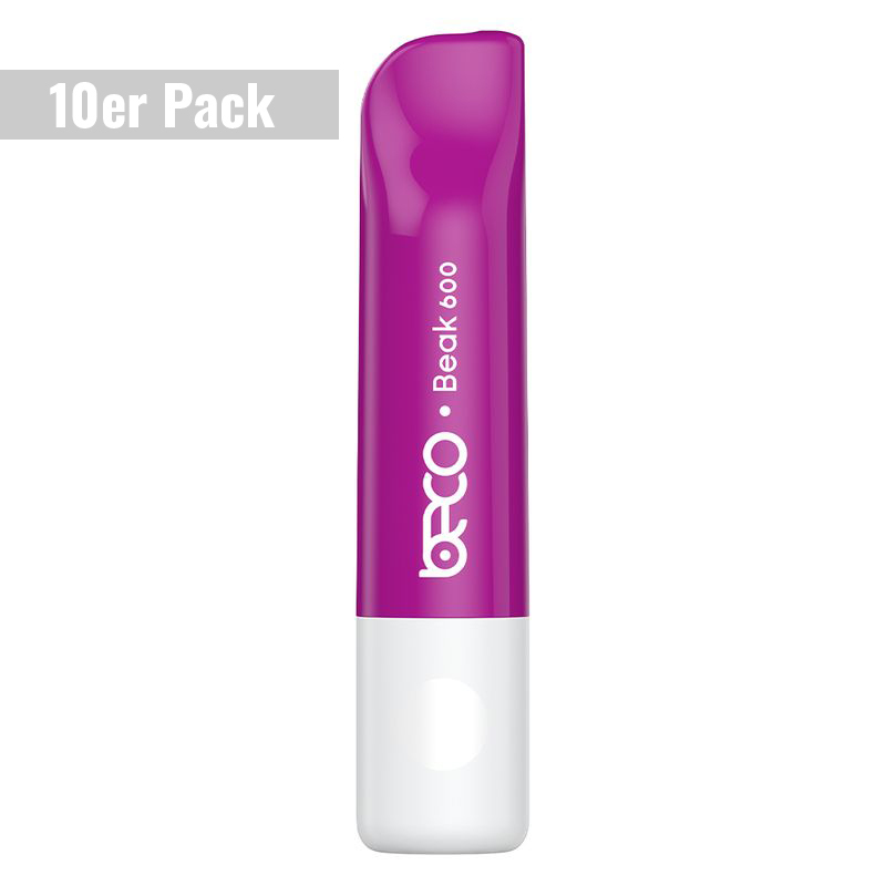 Beco 600 Regenbogen 20mg E-Shisha 10er Pack Einweg E-Zigarette
