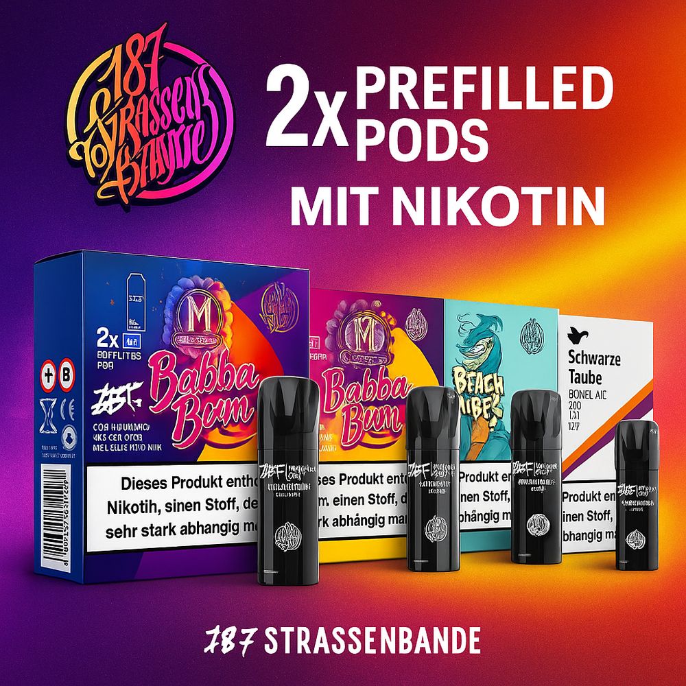 187 Strassenbande Pods - 2 Stück - Mit Nikotin, Werbung, Plakat