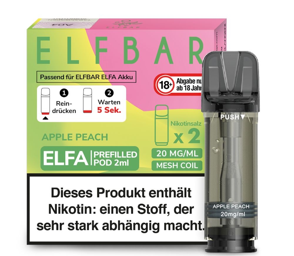 Elfa Pods von Elfbar - alle Sorten - Mit Nikotin