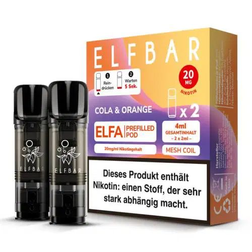 Elfa Pods von Elfbar - alle Sorten - Mit Nikotin, Flasche