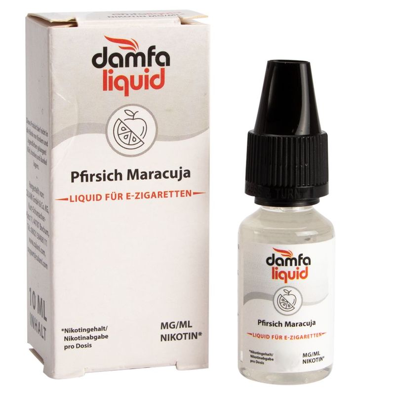 Liquid Pfirsich Maracuja Damfaliquid 12mg gebrauchsfertiges Liquid