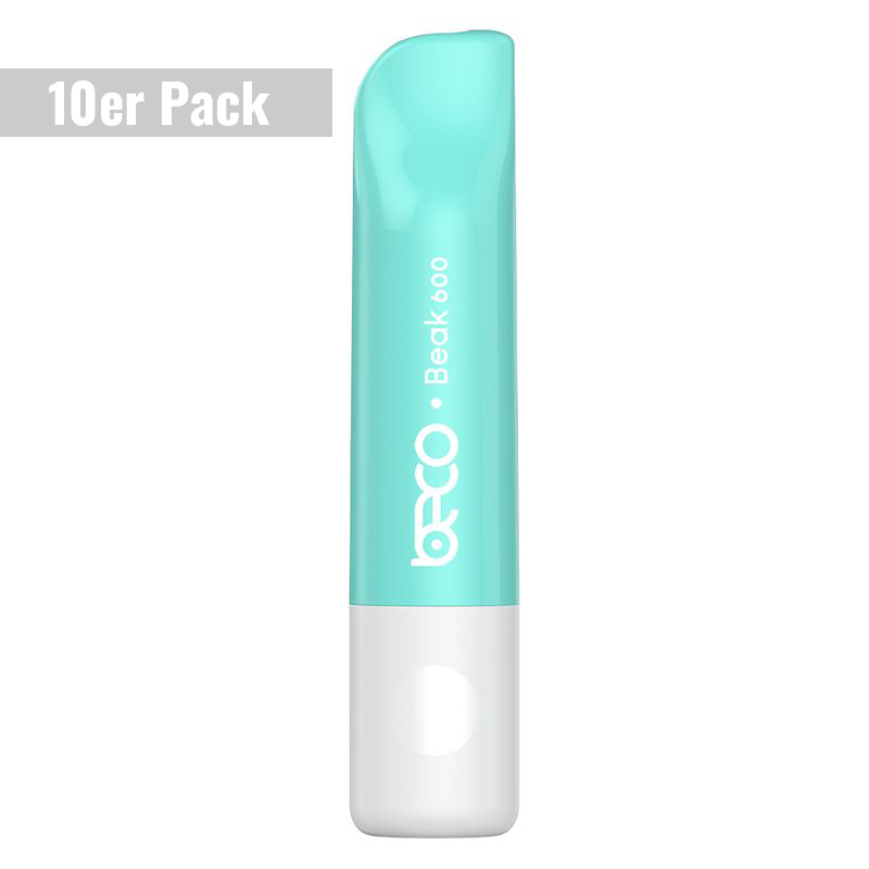 Beco 600 Premium Menthol 20mg E-Shisha 10er Pack Einweg E-Zigarette
