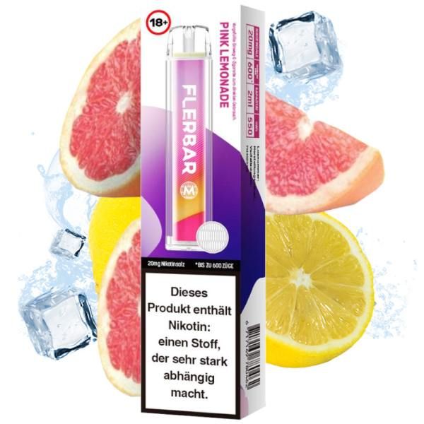 Flerbar Pink Lemonade 20mg Einweg Vape Einweg E-Zigarette