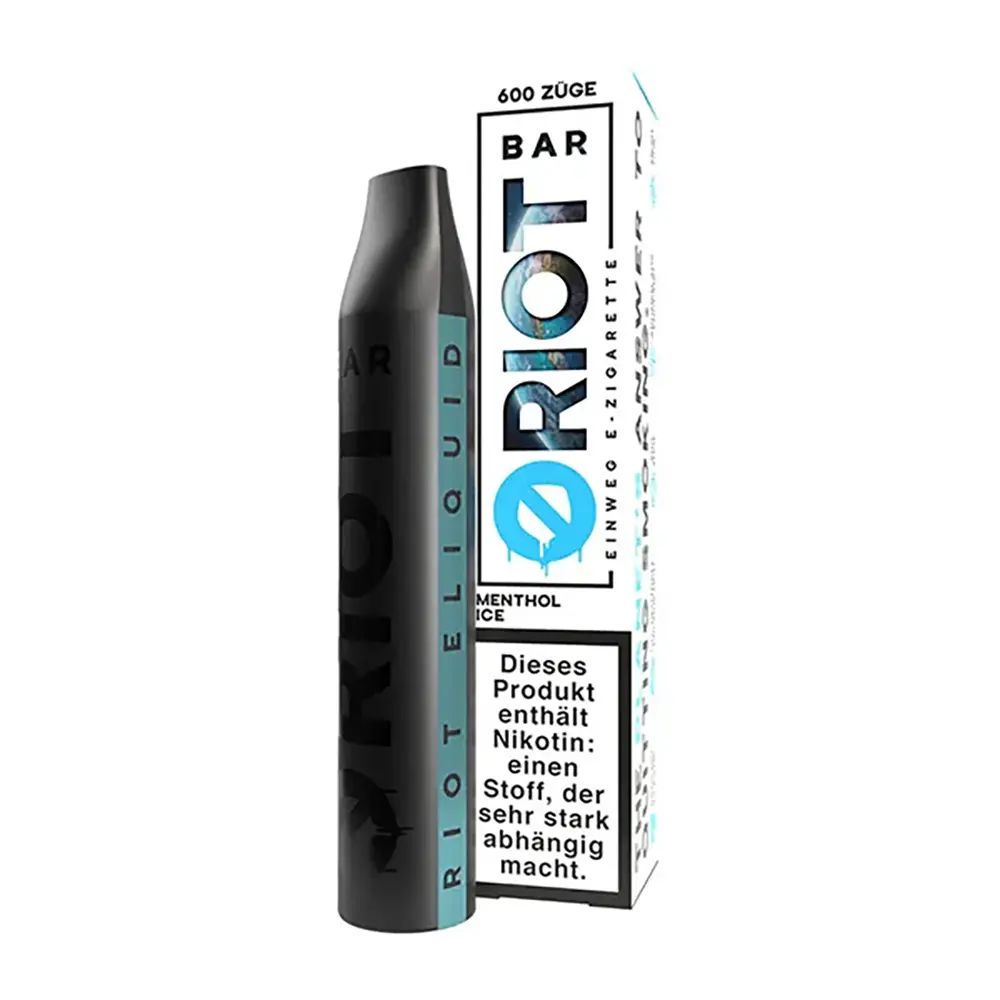 Menthol Ice Riot Bar Vape Pen Einweg E-Zigarette