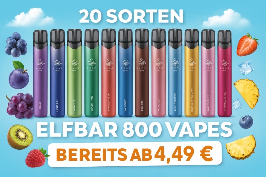 Elfbar 800 Einweg E-Zigarette Aktionsbanner