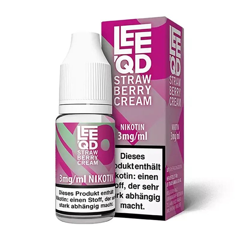 Liquid Crazy Strawberry Cream Leeqd 3mg gebrauchsfertiges Liquid