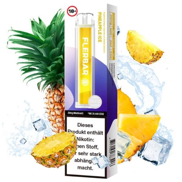 Flerbar Pineapple Ice 20mg Einweg Vape Einweg E-Zigarette