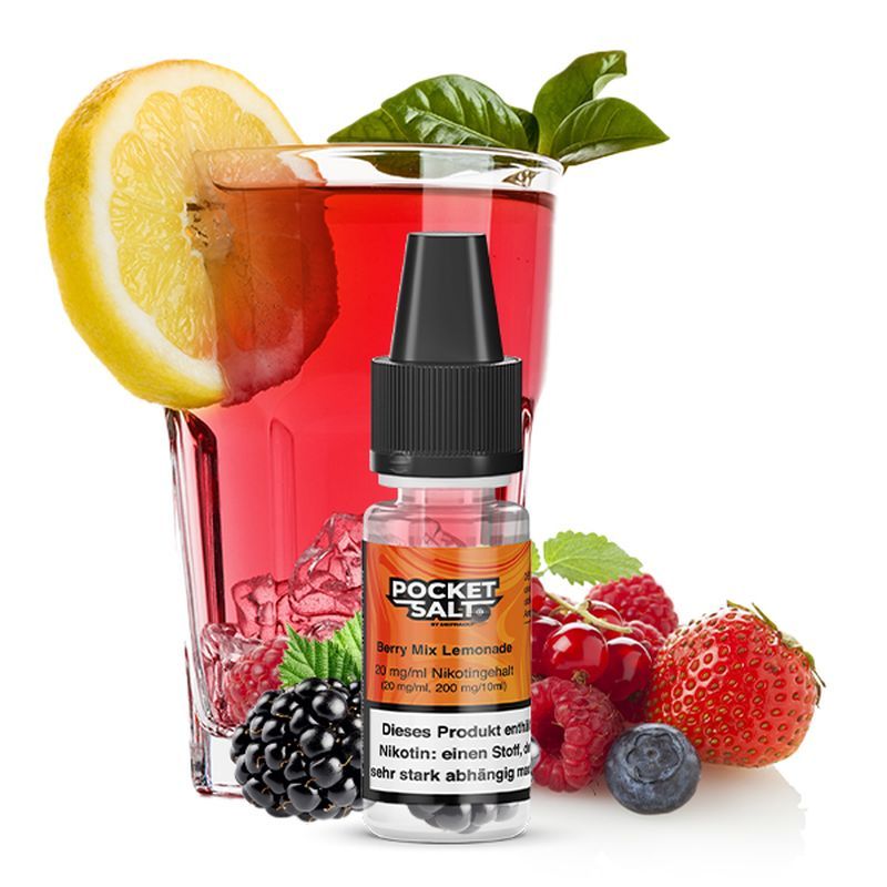 Liquid Berry Mix Lemonade 20mg Pocket Salt gebrauchsfertiges Liquid