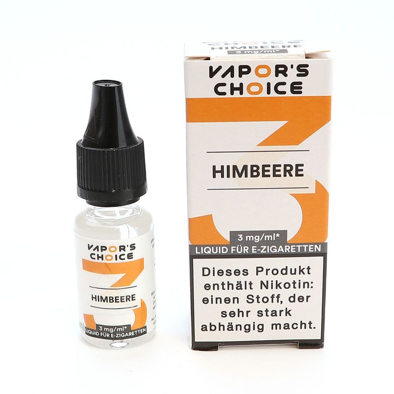 Vapors Choice Liquid Himbeere 10ml mit 9mg Nikotin
