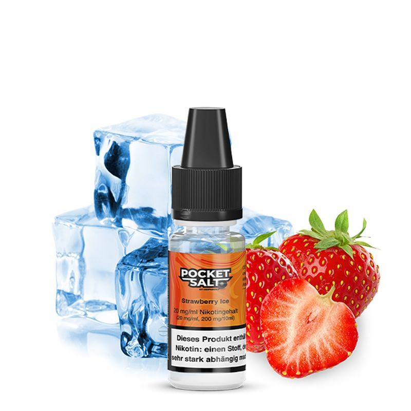 Liquid Strawberry Ice 20mg Pocket Salt gebrauchsfertiges Liquid