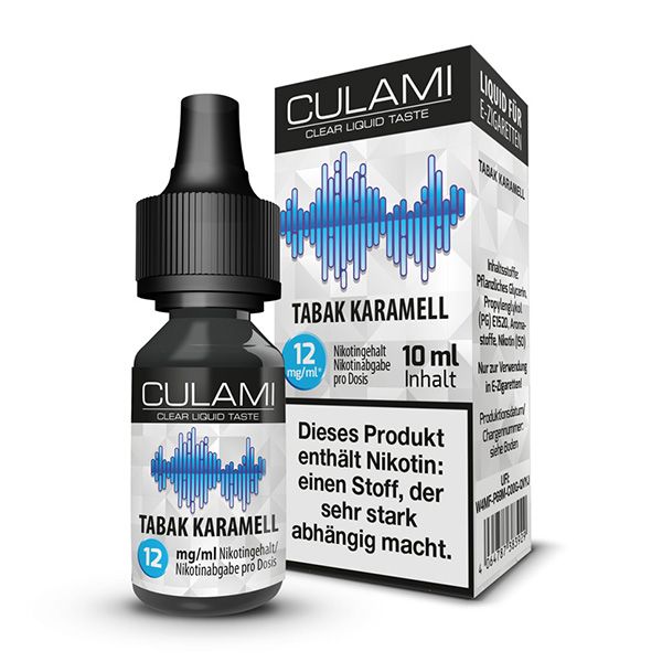 Liquid Tabak Karamell Culami 12mg gebrauchsfertiges Liquid