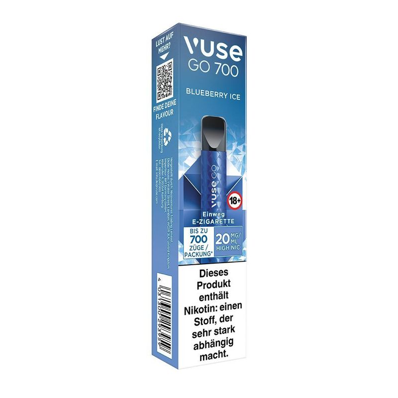 Vuse GO 700 Blueberry Ice 20mg Einweg Vape Einweg E-Zigarette