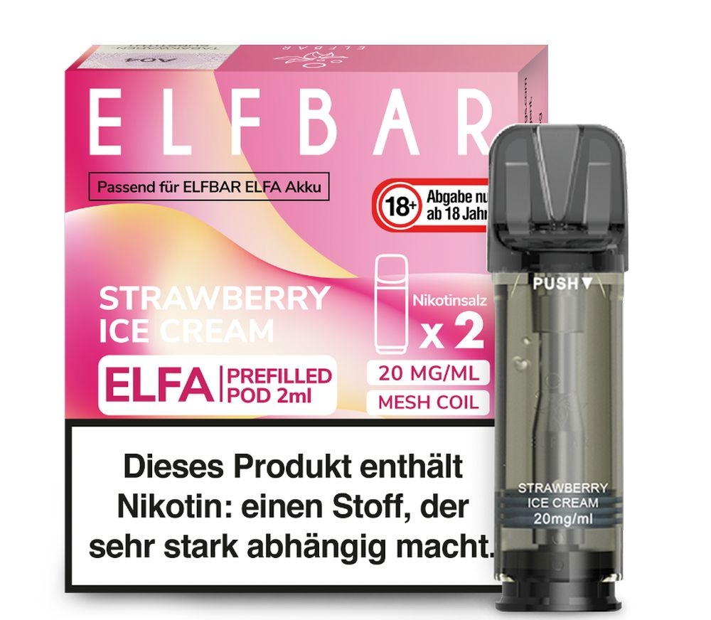 Elfa Pods von Elfbar - alle Sorten - Mit Nikotin