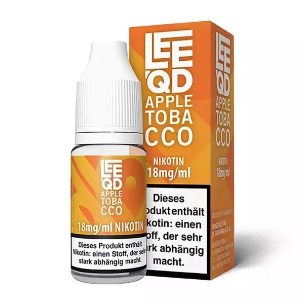 Liquid Tabak Apple Tobacco Leeqd 18mg gebrauchsfertiges Liquid