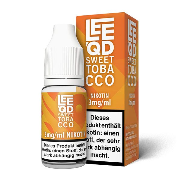 Liquid Tabak Sweet Tobacco Leeqd 3mg gebrauchsfertiges Liquid