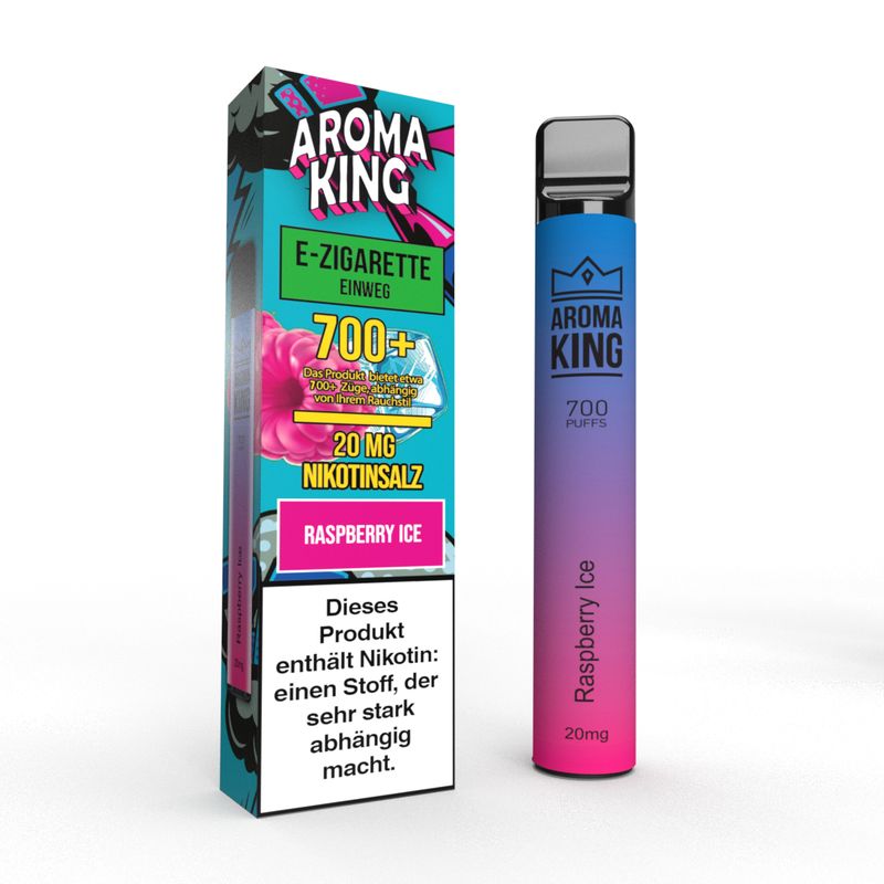Aroma King Raspberry Ice 20mg Einweg E-Shisha Einweg E-Zigarette