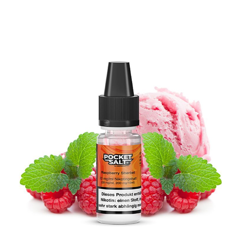 Liquid Raspberry Sherbet 20mg Pocket Salt gebrauchsfertiges Liquid