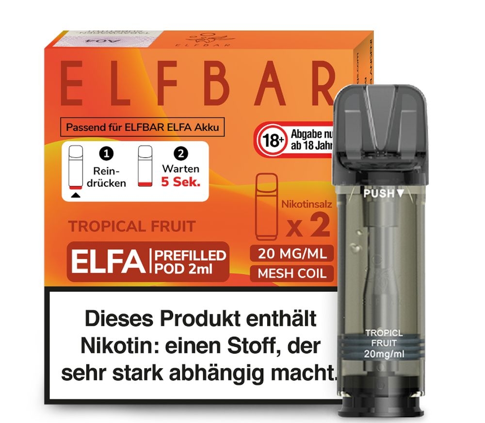 Elfa Pods von Elfbar - alle Sorten - Mit Nikotin