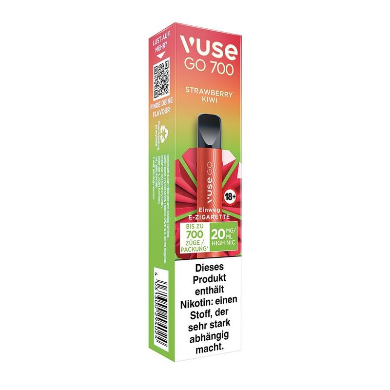 Vuse GO 700 Strawberry Kiwi 20mg Einweg Vape Einweg E-Zigarette