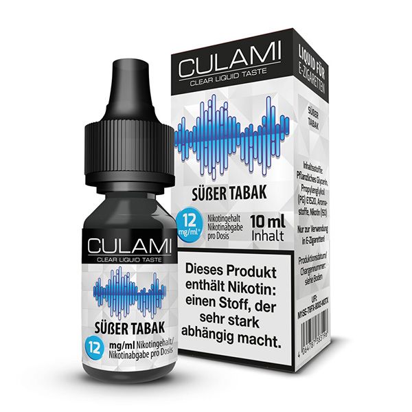 Liquid Süßer Tabak Culami 12mg gebrauchsfertiges Liquid