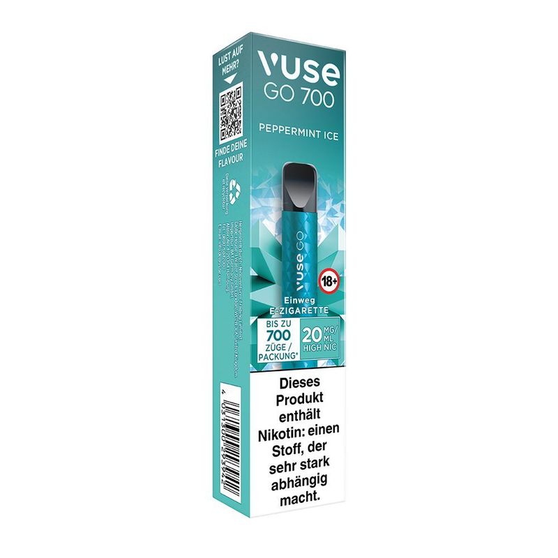 Vuse GO 700 Peppermint Ice 20mg Einweg Vape Einweg E-Zigarette