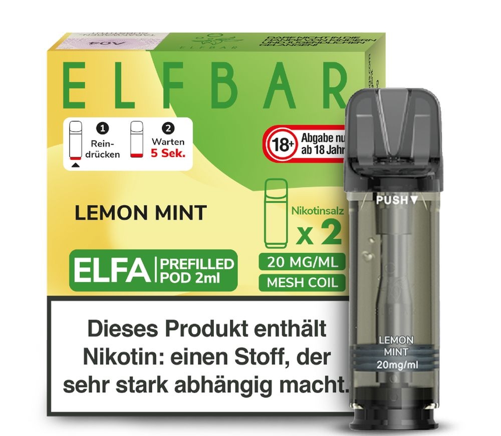 Elfa Pods von Elfbar - alle Sorten - Mit Nikotin