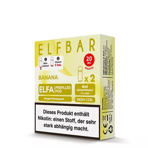 Banana Pods für Elfa von Elf Bar Prefilled Pods