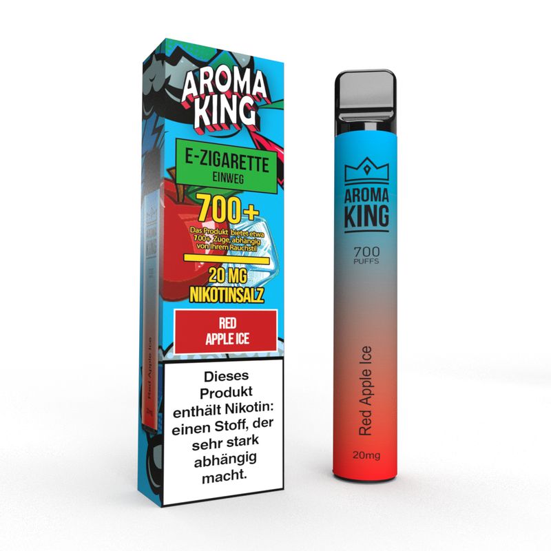 Aroma King Red Apple Ice 20mg Einweg E-Shisha Einweg E-Zigarette