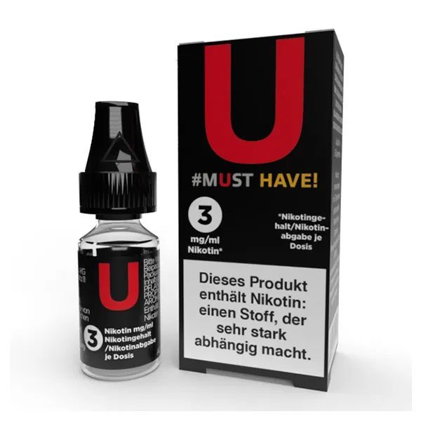 Liquid U von Must Have mit 3mg Nikotin