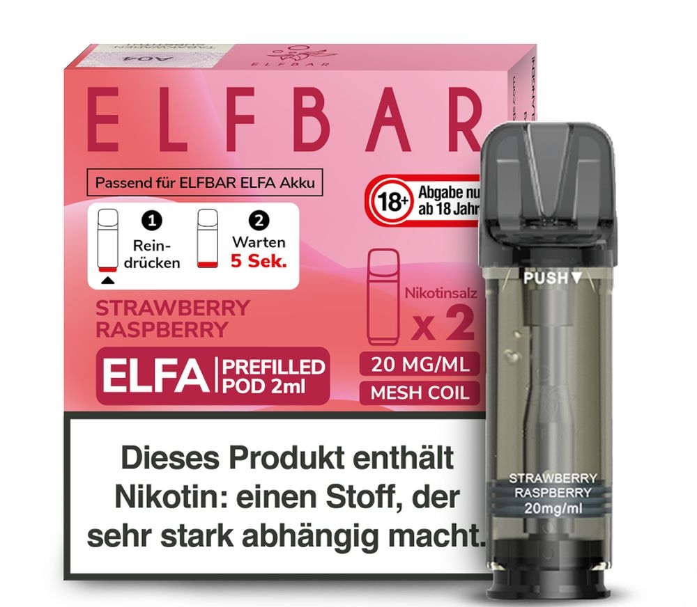 Elfa Pods von Elfbar - alle Sorten - Mit Nikotin