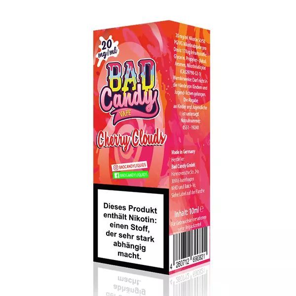 Liquid Cherry Clouds Bad Candy mit 10mg Nikotin