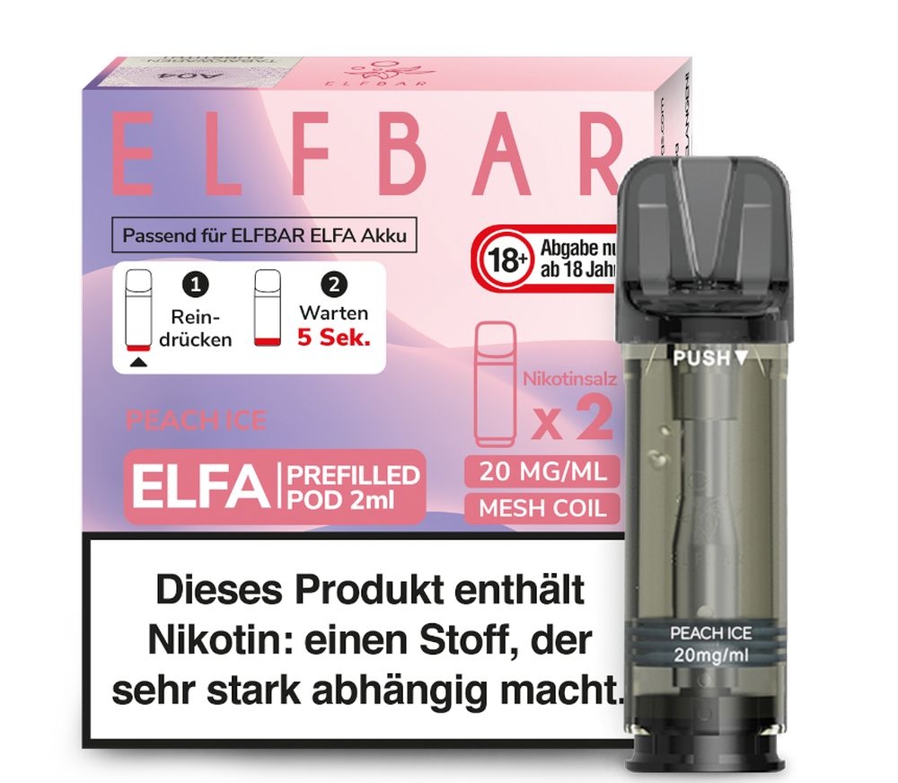 Elfa Pods von Elfbar - alle Sorten - Mit Nikotin