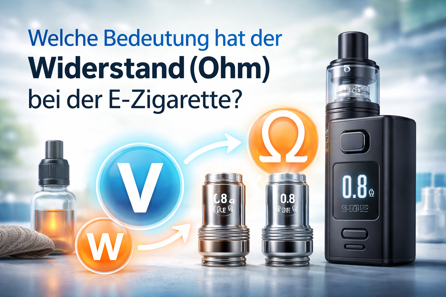 Was bedeutet Ohm bei der E-Zigarette? 