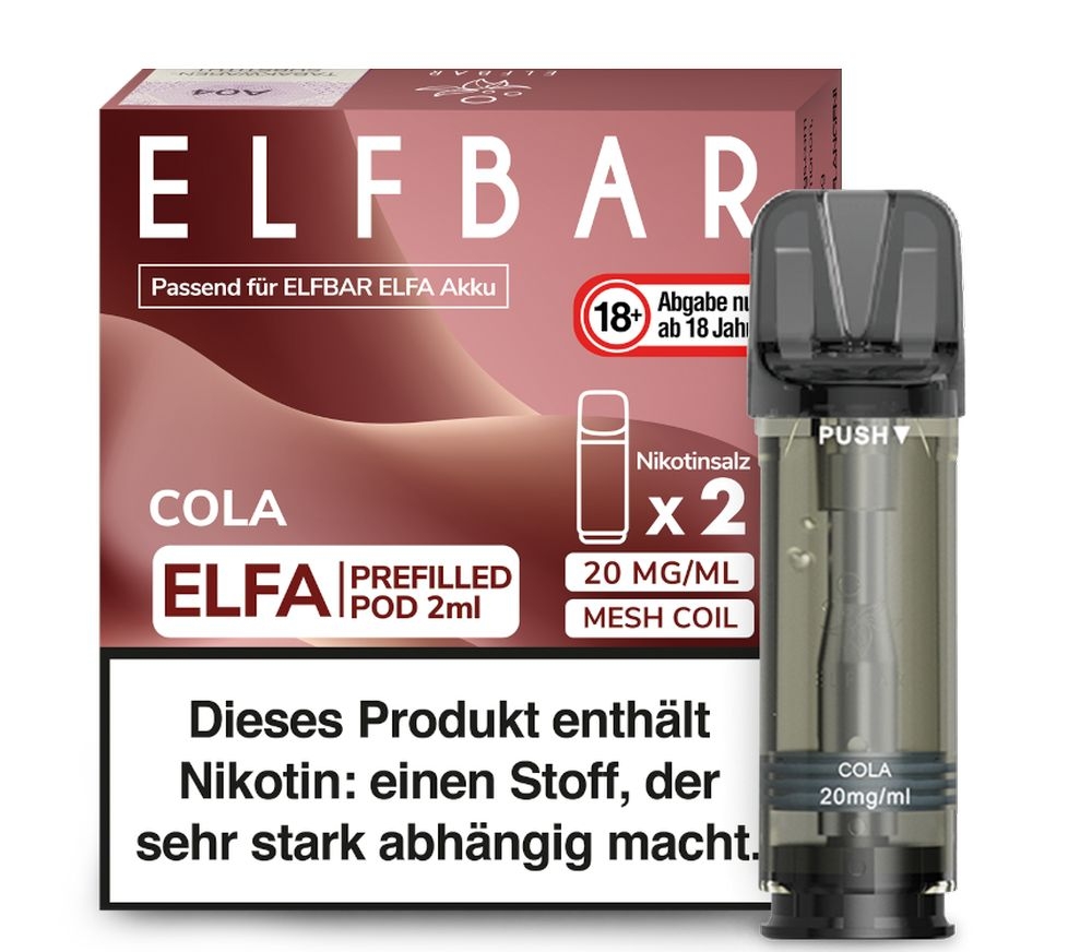 Elfa Pods von Elfbar - alle Sorten - Mit Nikotin