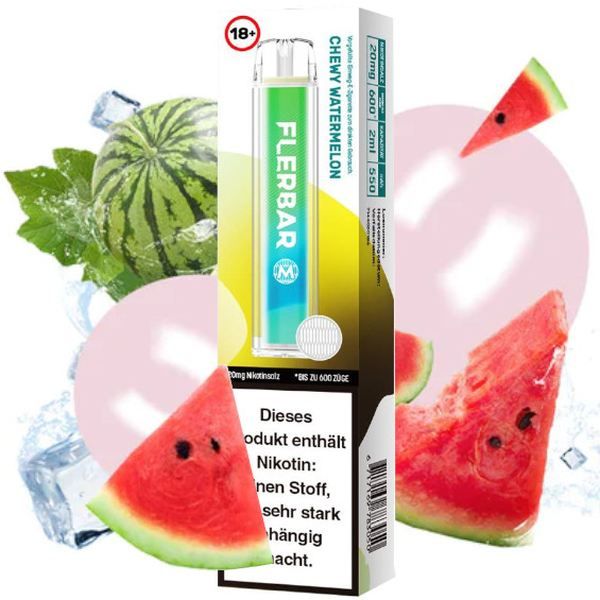 Flerbar Chewy Watermelon 20mg Einweg Vape Einweg E-Zigarette