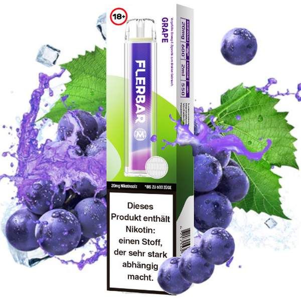 Flerbar Grape 20mg Einweg Vape Einweg E-Zigarette