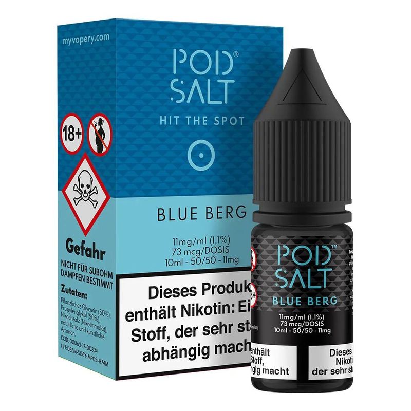Liquid Blue Berg 11mg Pod Salt Core gebrauchsfertiges Liquid