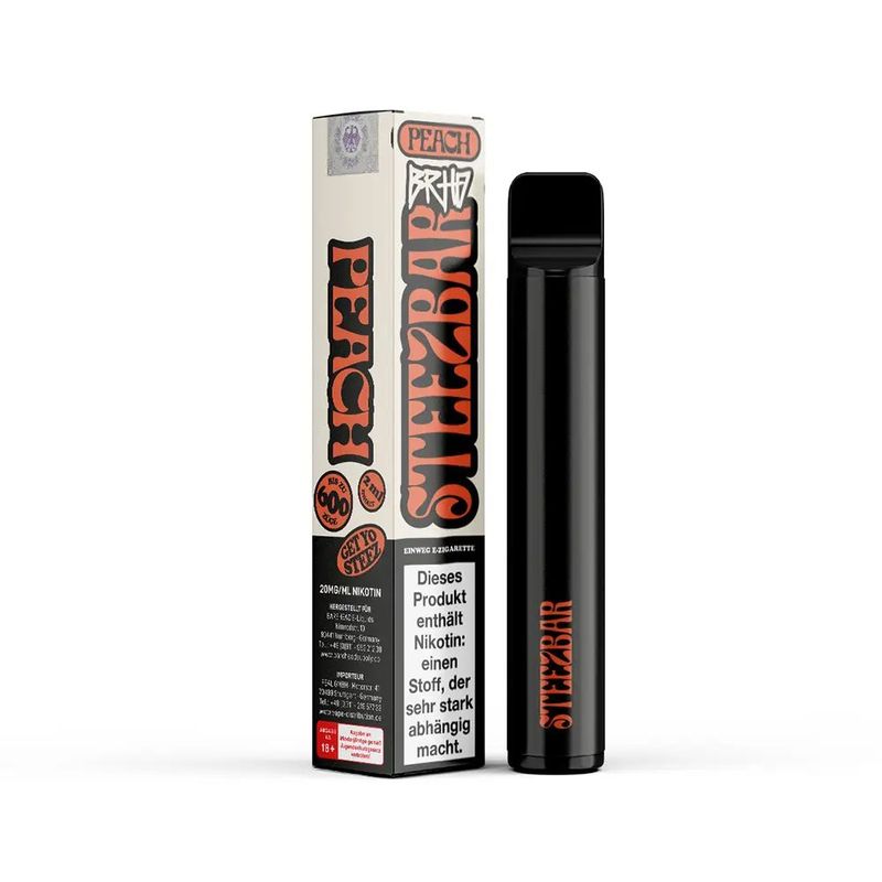 Peach & Rosemary BRHD Barehead Steezbar Vape Pen Einweg E-Zigarette